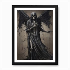 Dance With Death Skeleton Painting (5) Art Print