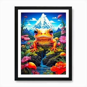 Frog In The Forest Art Print