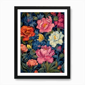 Floral Wallpaper 85 Art Print