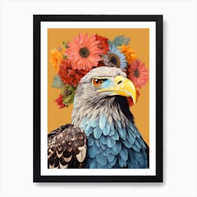 Bird With A Flower Crown Eagle 3 Art Print