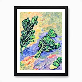 Rapini Fauvist vegetable Art Print