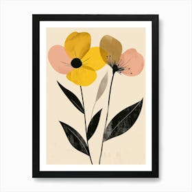 Verona Flower Market Boho Minimalist Style Art Print