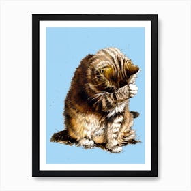 Small Fry The Cat Art Print