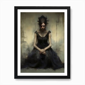 'The Woman In Black' Art Print