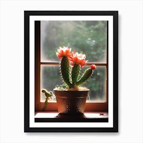 Rebutia Cactus On A Window  4 Art Print