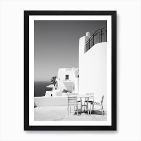 Ibiza, Spain, Mediterranean Black And White Photography Analogue 1 Art Print