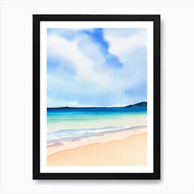 Wineglass Bay, Australia Watercolour Art Print