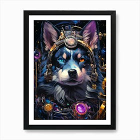 Steampunk Dog Art Print