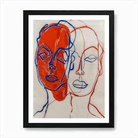 'Two Faces' 4 Art Print