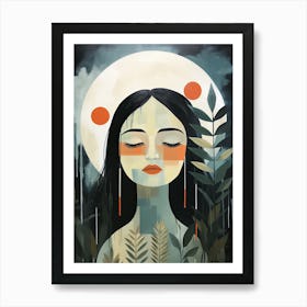 Sacred Dawn Warriors, Boho Art Style Poster