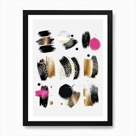 Abstract Brush Strokes 12 Art Print