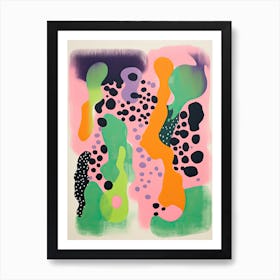 Abstract Landscape Risograph Style 7 Art Print