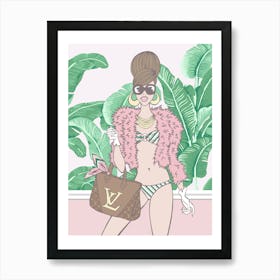 Palm Paradise Art Print