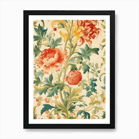 Floral Wallpaper 114 Art Print