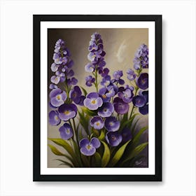 Purple Flowers Art Print