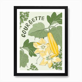 Courgette Art Print