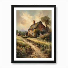 Printable Wall Art, Vintage Landscape, Farmhouse Wall Decorations, Vintage Landscape Oil Painting.9 1 Art Print