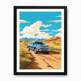 A Ford F 150 In The The Great Alpine Road Australia 3 Art Print