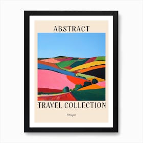 Abstract Travel Collection Poster Portugal 1 Art Print