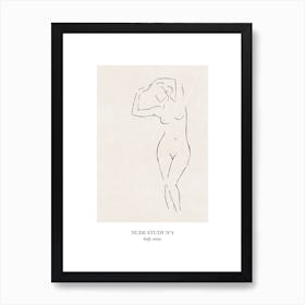 Nude Study 4 Line Art Print