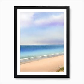 Formby Beach, Merseyside Watercolour Art Print