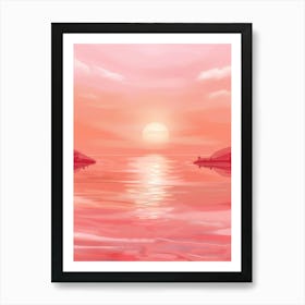 Pink Sunset Art Print