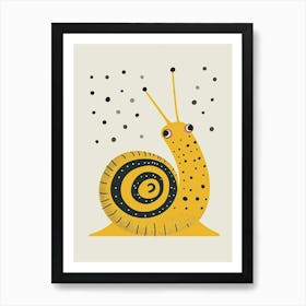 Yellow Snail Art Print