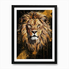 Lion Head 1 Art Print