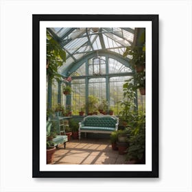 Victorian Greenhouse Cool Art Print