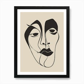 Face Of A Woman 84 Art Print