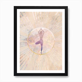 Yoga Sun Pose Art Print