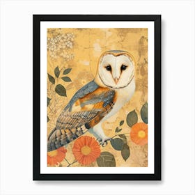 Barn Owl Painting 6 Art Print