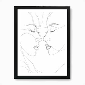 Line Art Intricate Simplicity 9 Art Print