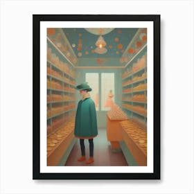 In the candy shop Art print Art Print