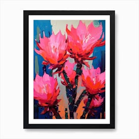 Cactus Painting Echinocereus 2 Art Print