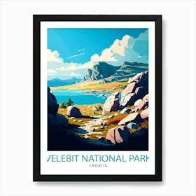 Northern Velebit TravePoster Art Print