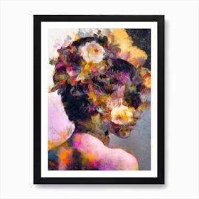 Abstract Woman Portrait Art Print
