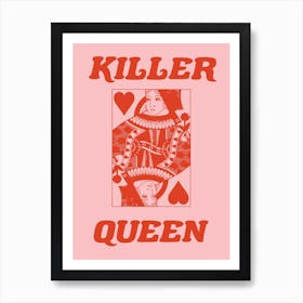 Killer Queen Red Art Print