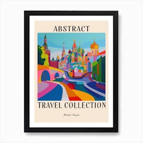 Abstract Travel Collection Poster Moscow Russia 3 Poster