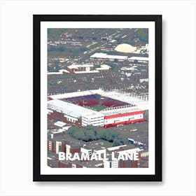 Bramall Lane, Sheffield, Stadium, Football, Art, Soccer, Wall Print, Art Print Art Print