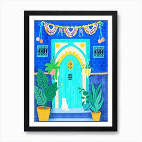 Chefchaouen Blue Door Art Print