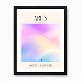 Aries 1 Zodiac Sign Art Print