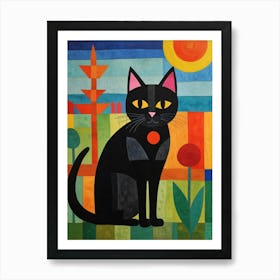 Cat In The Garden 8 Art Print