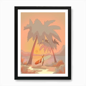 To The Beach Art Print