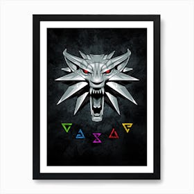 Witcher Sigil Symbol Art Print