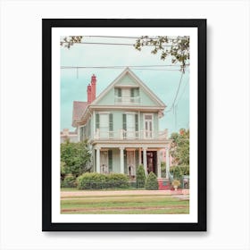 Pastel House In New Orleans Art Print