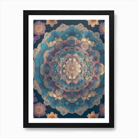 Bohemian Painting Inspired Kaleidoscope of Colors Series - 3 Art Print