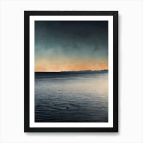 Sunset On The Lake 4 Art Print