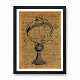 Sphere Sundial Art Print