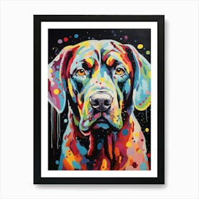 Pop Art Paint Dog 6 Art Print